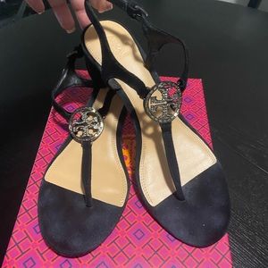TORY BURCH LUXE SUEDE SANDALS